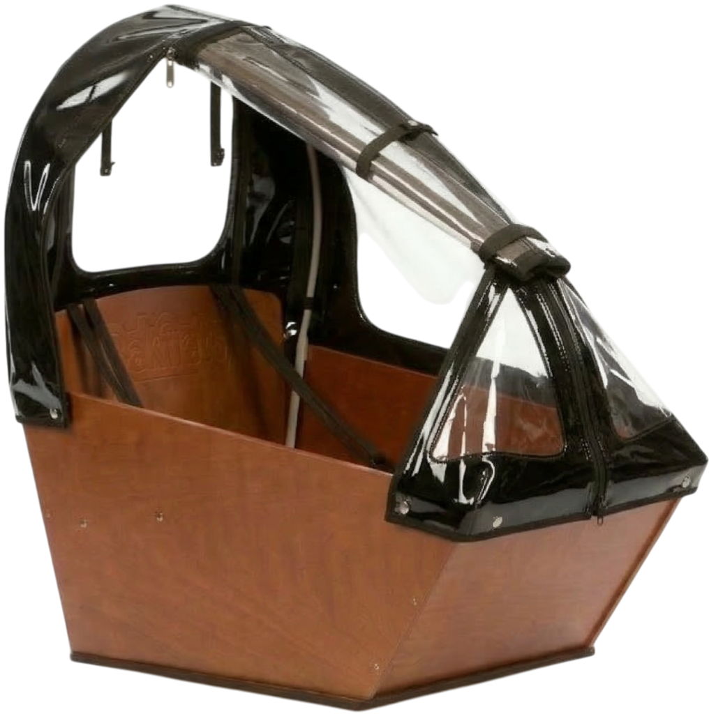 BAKFIETS.NL Wetterzelt Cargo kurz hoch 100% offen