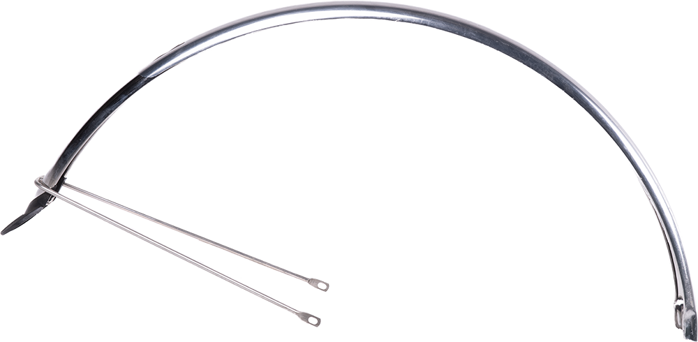 BAKFIETS.NL Schutzblech poliert 26" 63mm inkl. Befestigung